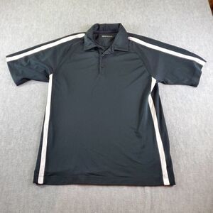 Nike Golf Polo Mens Medium Black Fit Dry Active Short Sleeve Shirt
